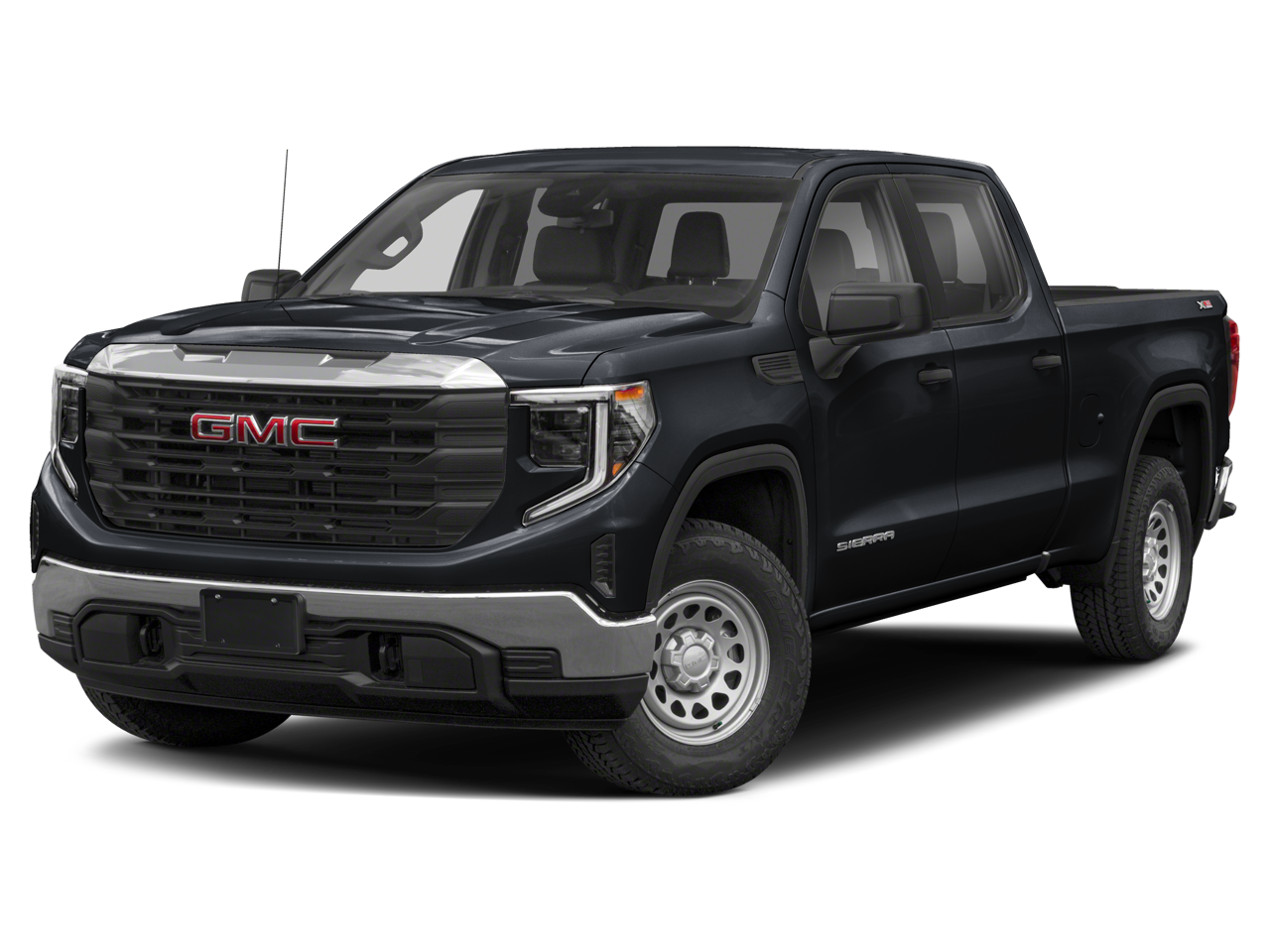 2024 GMC Sierra 1500 Denali in Summit White — front three-quarter view