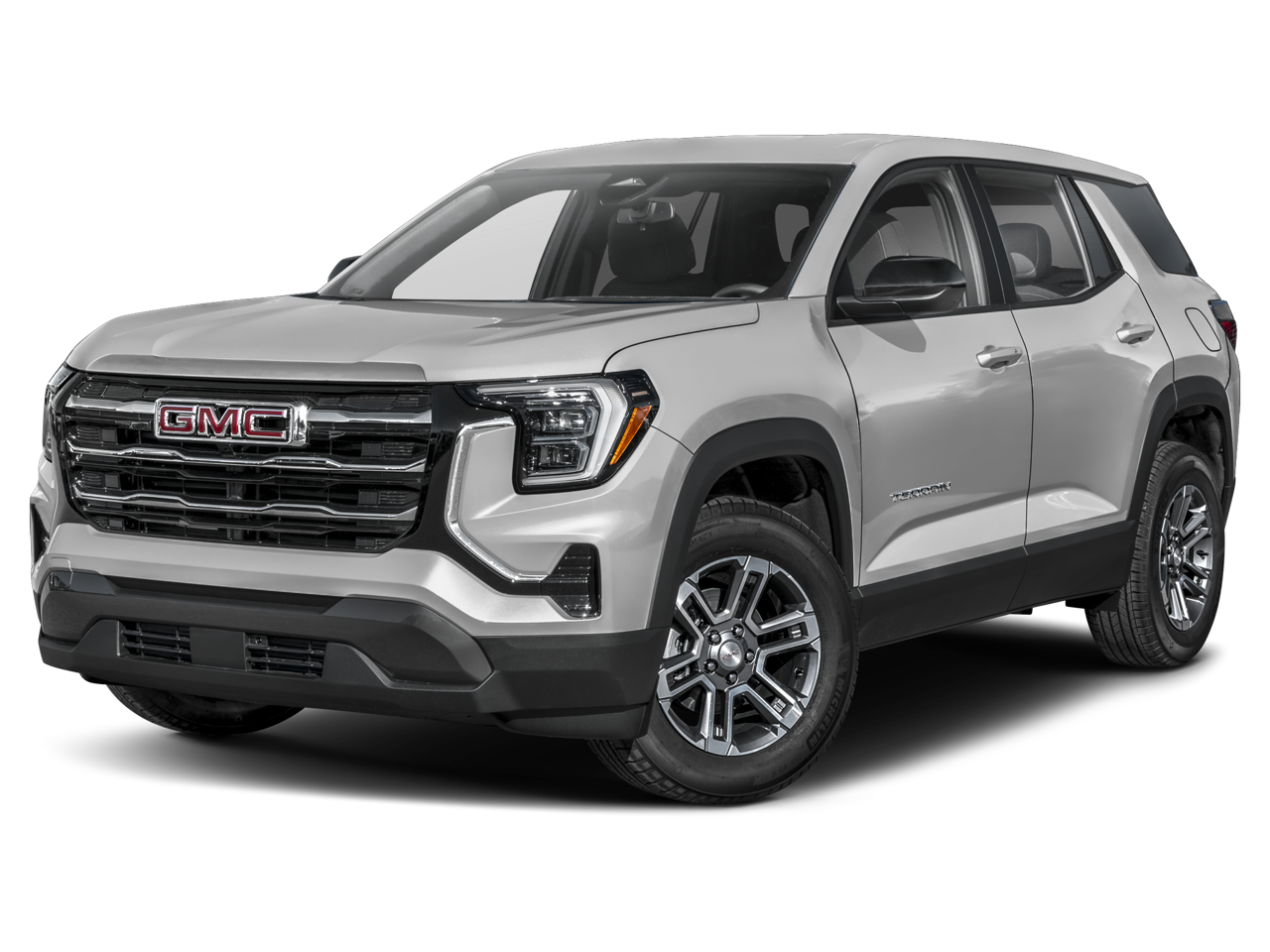 2026 GMC Terrain Denali in Downpour Metallic — front three-quarter view