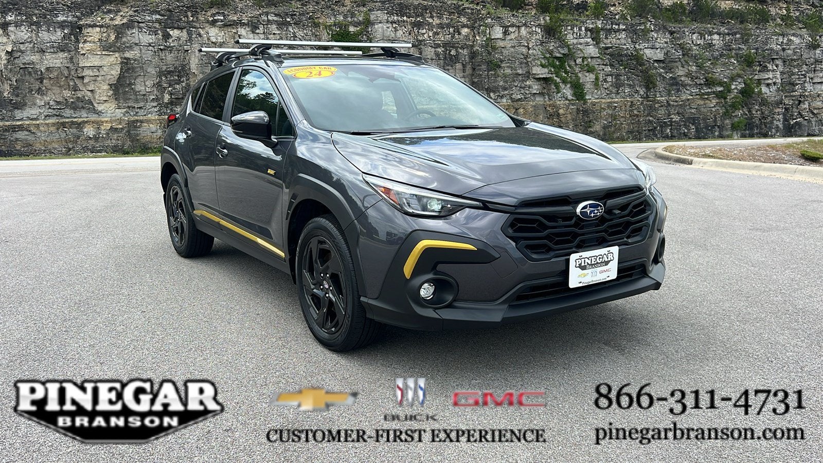 2024 Subaru Crosstrek Sport in Gray — front three-quarter view